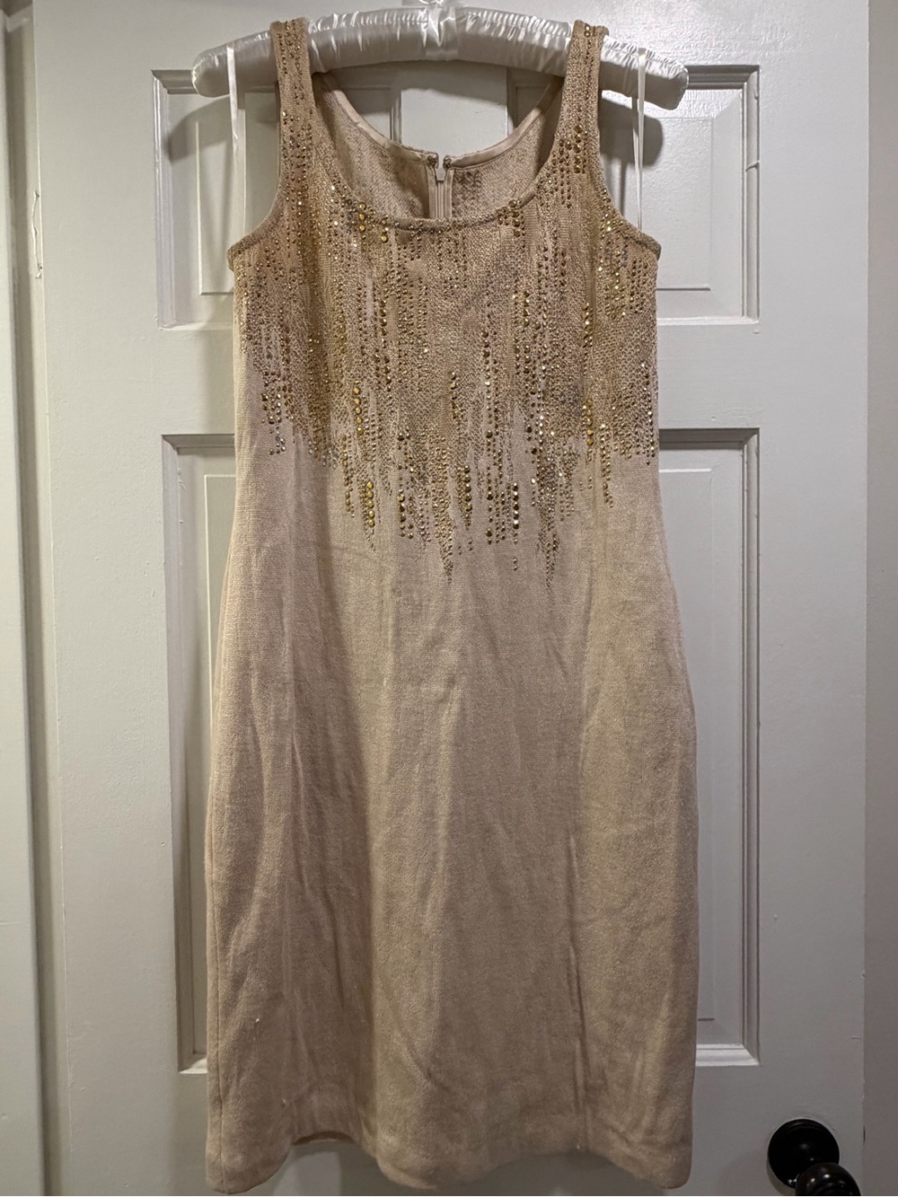 St. John Crystal and Studded Embellished Women's Evening Dress